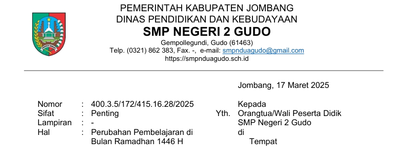 Perubahan Pembelajaran Ramadhan 2025 M/1446 H